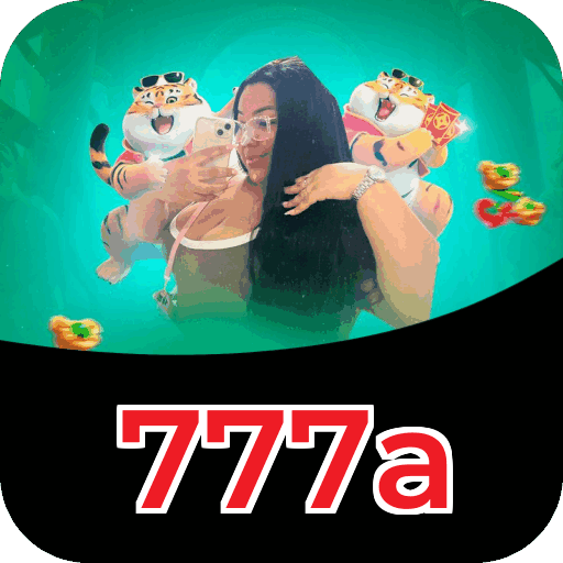 Interface do aplicativo 777a mostrando jogos disponíveis no iOS e Android